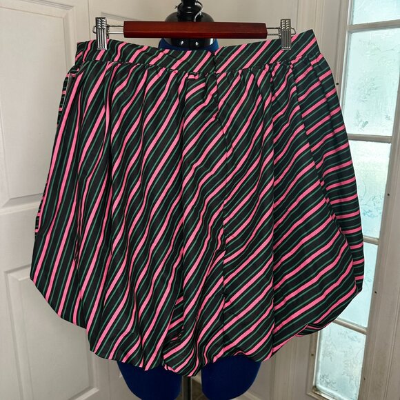 Wicked X Target Womens Mini Bubble Skirt Size XXL Black Pink Green Striped NWT - Picture 3 of 8